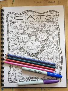 Cats For Adults Coloring Book