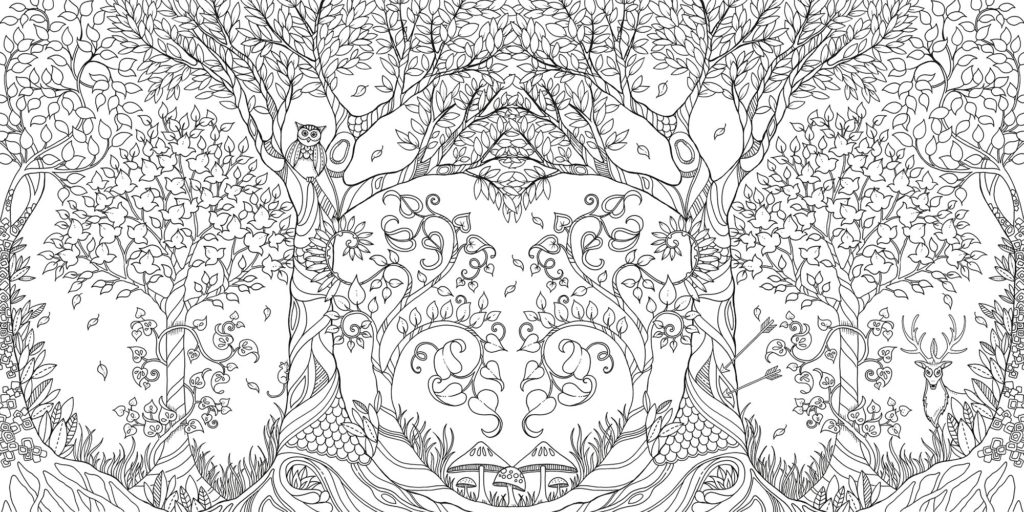 enchanted Forest coloring book by Johanna Basford