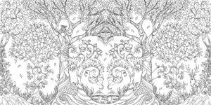 enchanted Forest coloring book by Johanna Basford