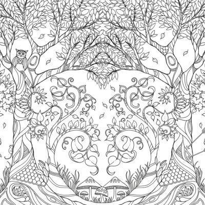 enchanted Forest coloring book by Johanna Basford