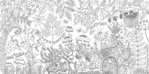 Enchanted forest coloring book by johanna basford