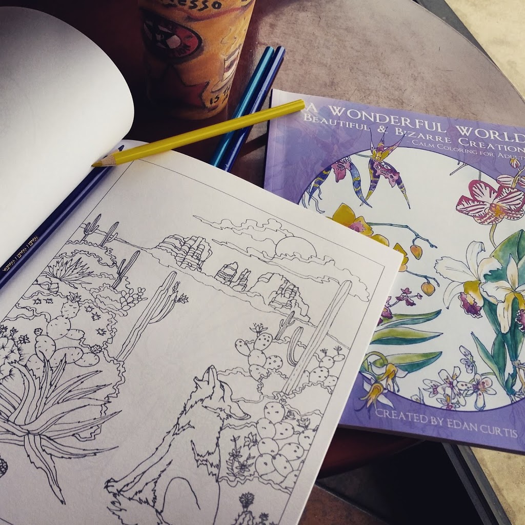 Nature Coloring Books by Edan Curtis