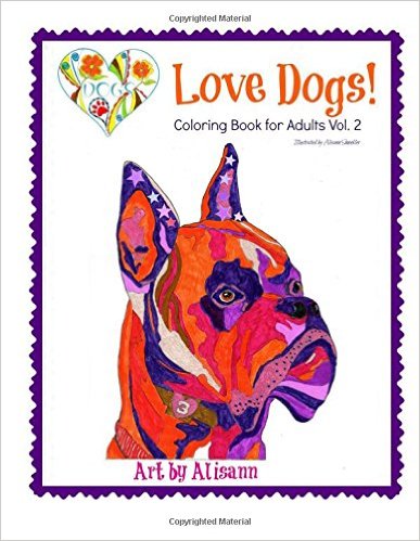 love dogs coloring book for adults