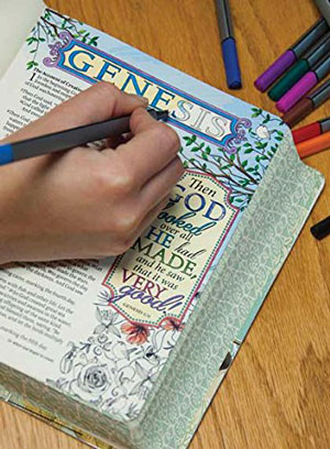 journaling bible to color in 