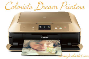 colorists dream printer Canon Printer for Crafting and coloring
