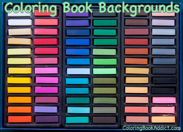 Background Coloring Supplies for Adult Coloring Books