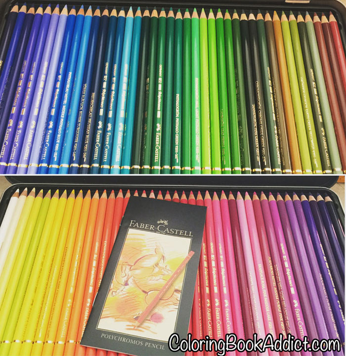 Faber Castell Polychromos colored pencils perfect for adult coloring books