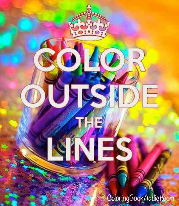 color outside the lines coloring books
