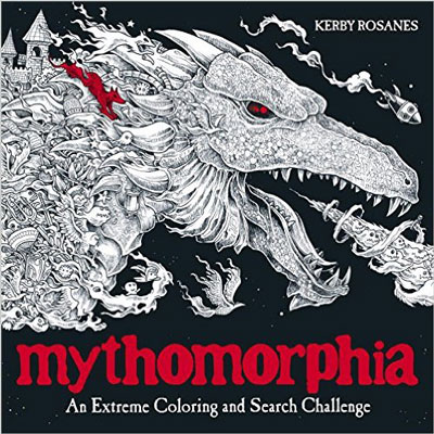 kerby rosanes mythomorphia complicated coloring book for grownups