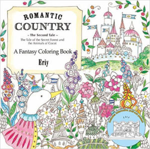 romantic country coloring book for valentines Day