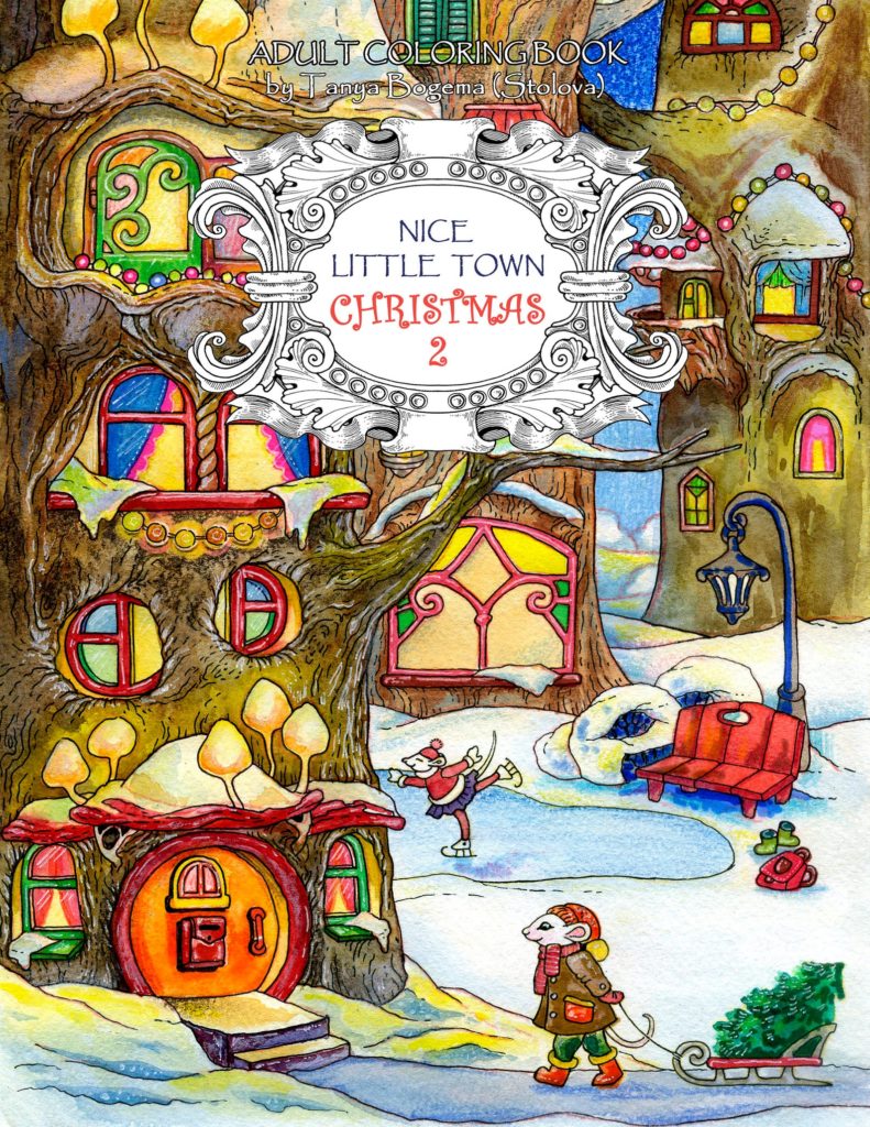 Nice Little Town Christmas Etsy coloring book