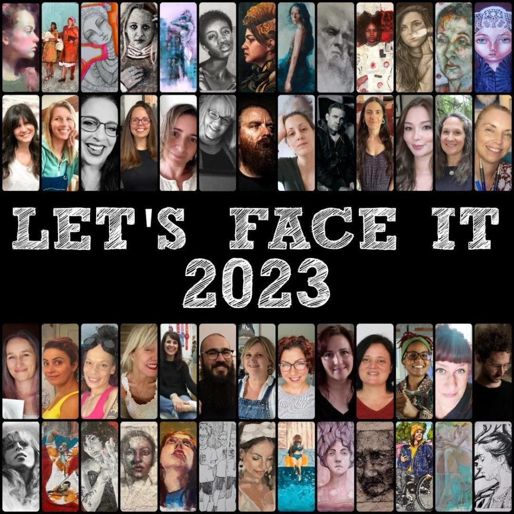 Let’s Face It 2023 – A Year-Long Online Art Course