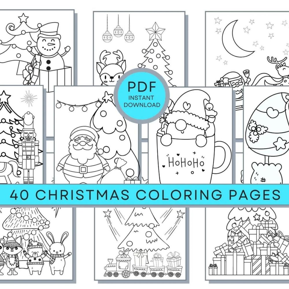 Christmas Coloring for Seniors – Easy to Color