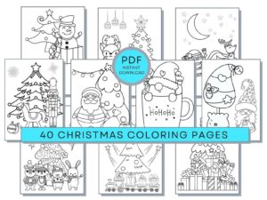 easy christmas coloring for seniors