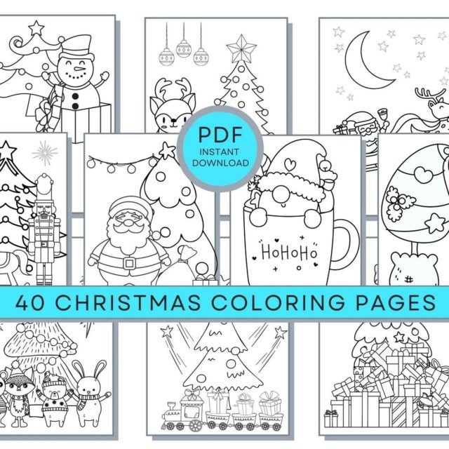 Christmas Coloring for Seniors - Easy to Color